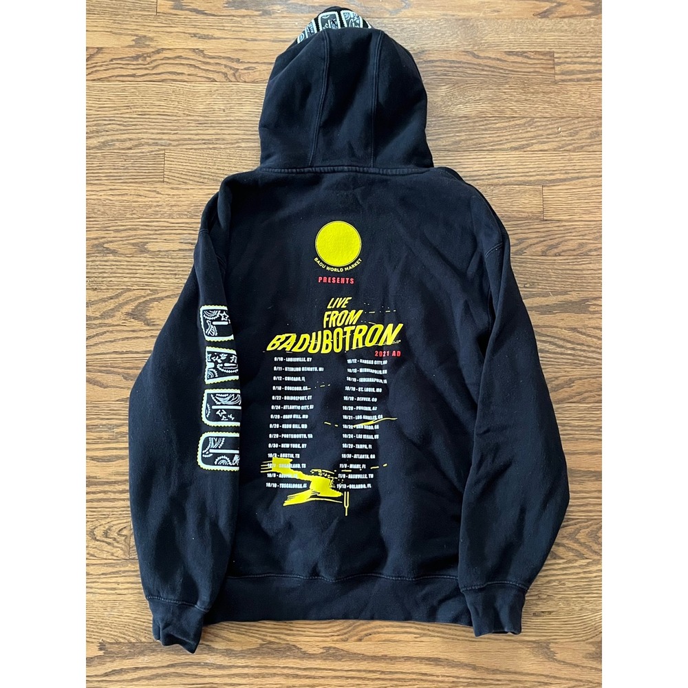 Erykah Badu Live From Badubotron 2021 Tour Hoodie Black Nubian Phenomenon Large - Picture 3 of 11